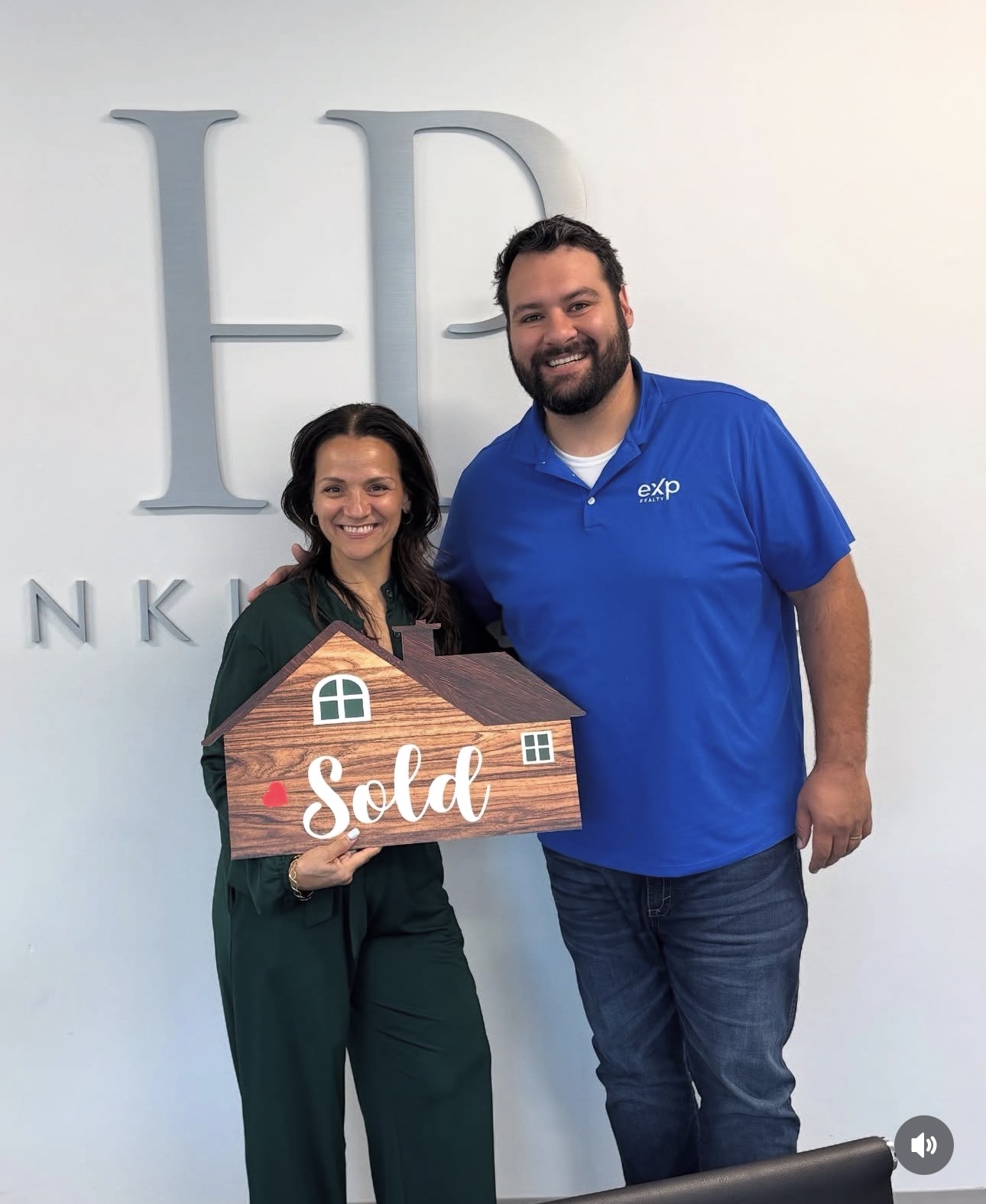 Matthew Privette with client at closing